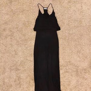 STELLA LUCE long MAXI dress BLACK - MEDIUM
